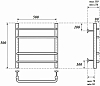 Полотенцесушитель электрический Point PN09155E П4 500x500 левый/правый, хром