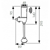 Смеситель для писсуара Raiber Sensor RSF88307 золото