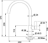 Смеситель для кухонной мойки Franke Ambient 115.0296.781, графит