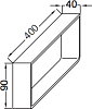 Полотенцедержатель Jacob Delafon Parallel EB506-BME