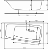 Асимметричная ванна KOLO Split XWA1670000 (правая)