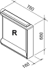 Зеркало с подвесной полкой Ravak M 780 R белое X000000332