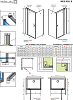Душевой уголок Radaway Nes KDJ II 90х75 см левый стекло прозрачное