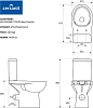 Унитаз-компакт Cersanit Etiuda KO-ETI010-3/6-COn безободковый