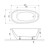 Акриловая ванна Excellent Olia 2.0 WAEX.OLI2.15WH белый