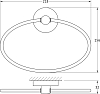 Полотенцедержатель Ellux Elegance ELE 015