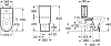 Напольный унитаз Roca Meridian-N 34224H000 с бачком 34124H000 подвод снизу бачка