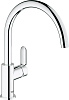 Комплект Кухонная мойка Grohe K400 31566SD0 + Смеситель Grohe BauEdge 31367000 для кухонной мойки