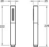 Душевая лейка Jacob Delafon Shift Ellipse E10257-CP