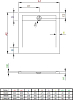 Душевой поддон Radaway Teos C 90x90 см HTC9090-54, черный