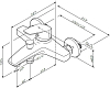 Смеситель Am.Pm Gem F9010000 для ванны c душем