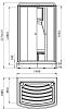 Душевая кабина Radomir Диана 3 1-05-1-0-0-0660