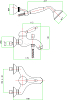 Смеситель Fiore Imperial 83CR5104 для ванны с душем