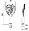 Душевая лейка Esko VSP1205 хром