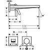 Смеситель для раковины Hansgrohe Tecturis E 73051670 черный