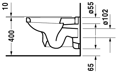 Подвесной унитаз Duravit 1930 Series 0182090000