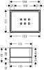 Полка Axor Universal Accessories 42802000 хром;белый