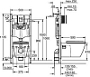 Инсталляция с унитазом и клавишей с сиденьем микролифт Grohe Solido 37442000