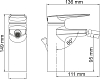 Смеситель для биде WasserKraft Lopau 3206, хром