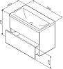 Тумба под раковину Am.Pm Gem M90FHX07522DM