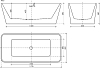 Акриловая ванна Sancos Dama 170x80 FB05, белый