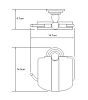 Держатель туалетной бумаги WasserKRAFT Ammer К-7000 K-7025 хром