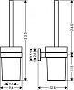 Набор аксессуаров для ванной комнаты 5в1 Hansgrohe Logis 41728000, хром