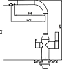 Смеситель для кухни Gappo G4399-4 со встроенным фильтром под питьевую воду