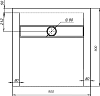 Поддон для душа STWORKI Эстерсунд 90x90 белый камень, с сифоном