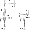 Смеситель для раковины Duravit D.1 D11130002046, чёрный