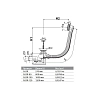 Слив-перелив для ванны AlcaPlast AG210125160