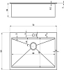 Кухонная мойка Zorg Master X DITO 75х52х20 ZM X-7552