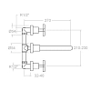 Смеситель для раковины Ramon Soler Rs Cross 6220 хром