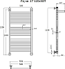 Полотенцесушитель водяной Тругор ЛЦ кв 27 120*50П #