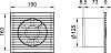 Вытяжной вентилятор Era E 125 S C