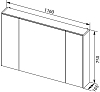 Шкаф-зеркало Aquanet Остин 120 00203926 белый