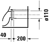 Чаша для унитаза-компакта Duravit D-Neo 2002090000, белый