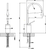 Смеситель для раковины Gessi Goccia 33604#279, белый