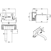 Смеситель для раковины Gessi Rettangolo XL 26188#299, черный матовый