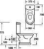 Унитаз-компакт BelBagno Gala BB1078CP с бачком BB1078T