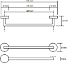 Полотенцедержатель Bemeta Amber 155204042