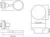 Мыльница WasserKRAFT K-28129, белый/хром