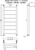 Полотенцесушитель водяной Тругор Браво НП 1 П 120*60 (ЛЦ4)