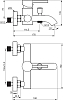 Смеситель для ванны Damixa Scandinavian Pure 361000000, хром