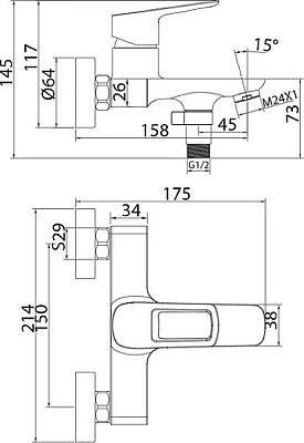 Смеситель для ванны Iddis Spin SPISB02i02WA, хром