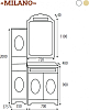 Тумба под раковину Misty Milano Л-Мил01070-013Пр 70 см