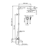 Душевая система WasserKRAFT серия A A188.257.155.WM Thermo белый