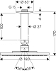 Верхний душ 180 мм Hansgrohe Raindance 27464000