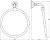 Полотенцедержатель 3SC Stilmar STI 110 хром золото