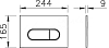 Клавиша смыва Vitra Root Round 740-2240 медь